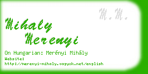 mihaly merenyi business card